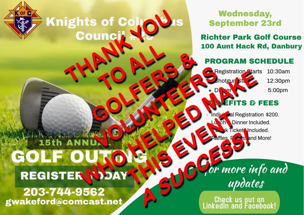 2026 Golf Outing Thank You